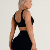 Black Scoop Bra