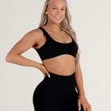 Black Scoop Bra